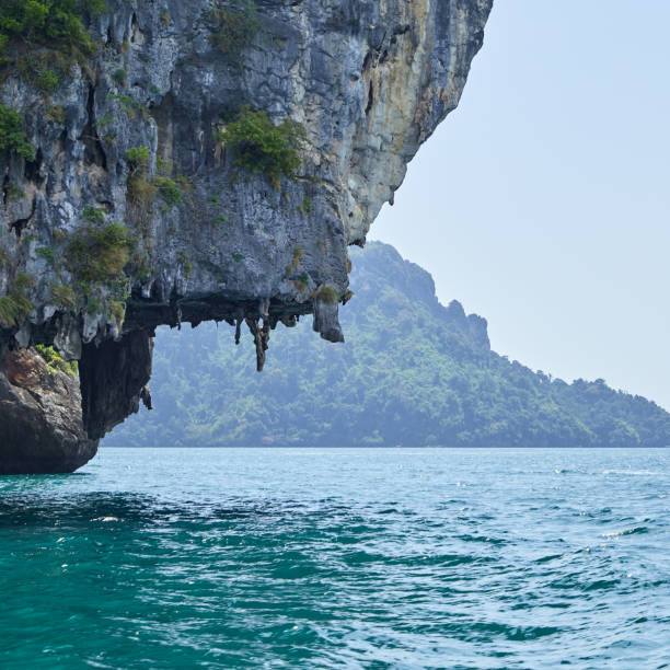 paradise island in thailand andaman coast, krabi province, thailand, southeast asia, asia - thailand beach nautical vessel phuket province imagens e fotografias de stock
