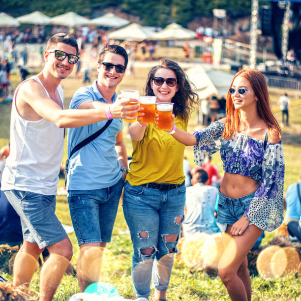 istock Friends enjoying a concert 1131764421