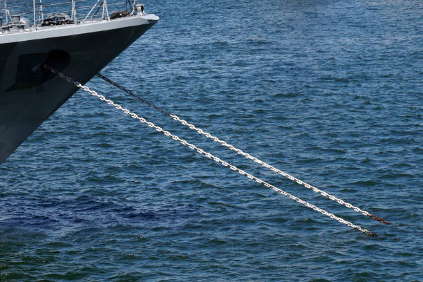 istock Bow of a white sailing yacht 1131768035