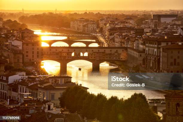 Florence Stock Photo - Download Image Now - Florence - Italy, Arno River, Ponte Vecchio