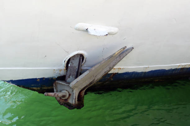 Sea Surface and yacht chain