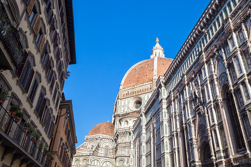 Cathedral Santa Maria Del Fiore  on Piazza del Duomo in Florence, Tuscany, Italy