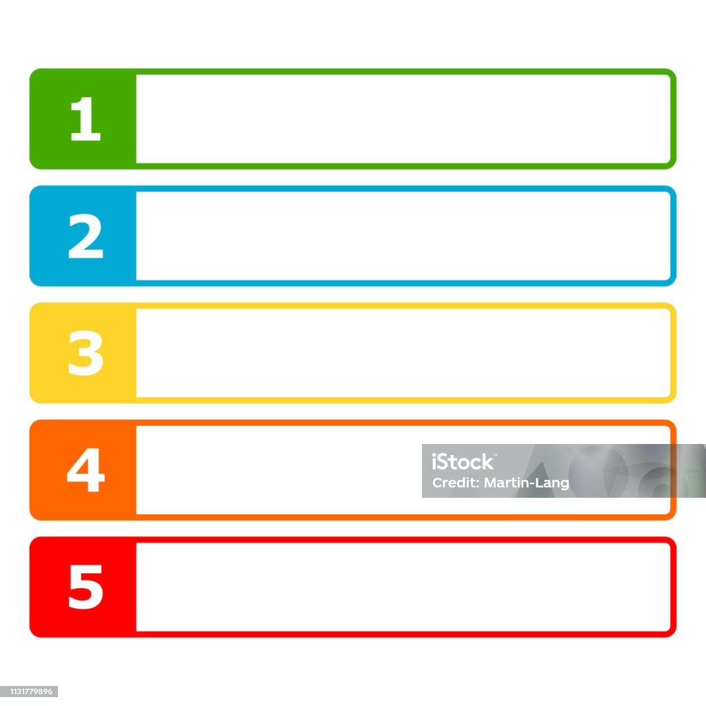 Numbered List Design Template Stock Illustration Download Image Now Numbered List Design Template Stock Illustration Download Image Now