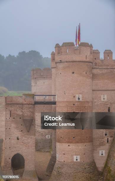 The Castle Of La Mota From Where It Dominates The Town And Surrounding Land Stock Photo - Download Image Now