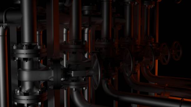 istock Metal pipes and valves 1131780914