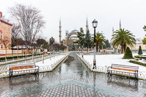 istock Snowy day in ISTANBUL. 1131782989
