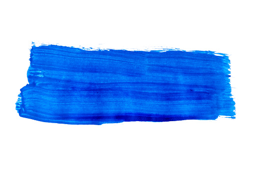 blue brushstroke watercolor pattern on white background