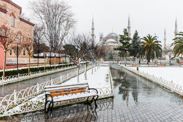 istock Snowy day in ISTANBUL. 1131784096