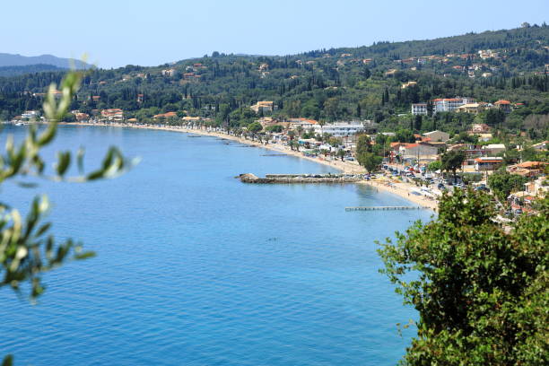 istock Ipsos Beach, Ipsos Village, Corfu Island, Greece, Europe 1131784197