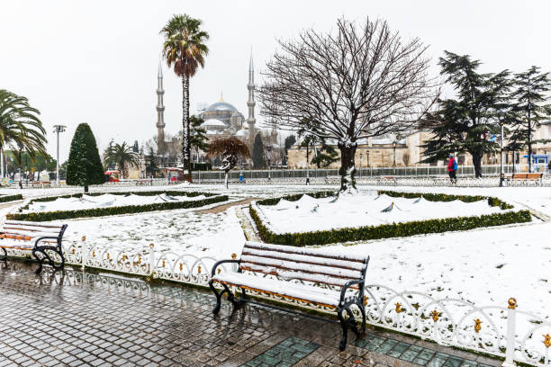 istock Snowy day in ISTANBUL. 1131784531