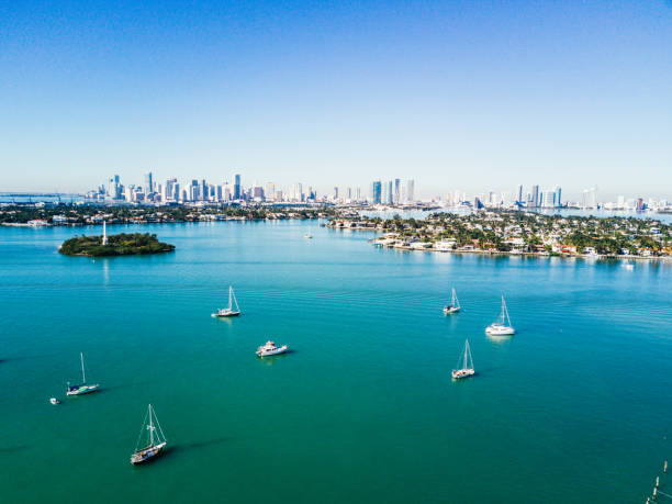 istock Miami, USA - Skyscrapers, South beach and modern architecture 1131785555