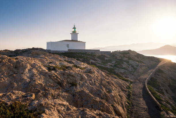 istock Lighthouse at La Pietra in Ile Rousse in Corsica 1131789263