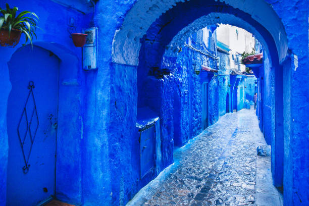 chefchaouen - morocco landscape mountain mountain range imagens e fotografias de stock