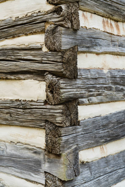 istock Log Cabin Corner Detail 1131793369