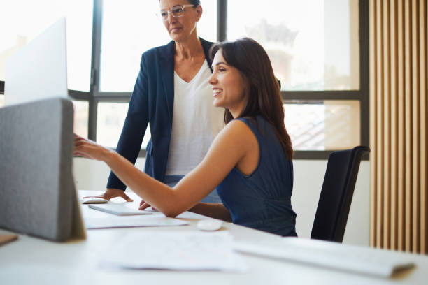 Two resourceful woman having a business meeting.