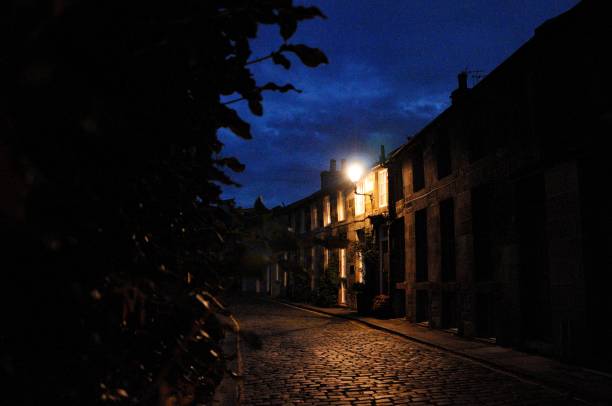 Night street in Edinburgh.