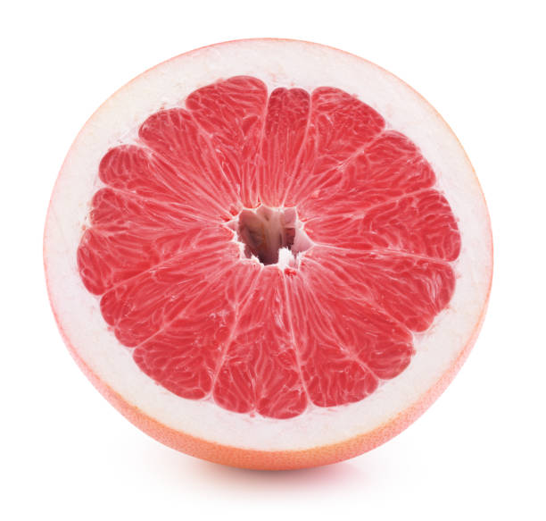 istock half of grapefruit slice isolated on a white background 1131803243