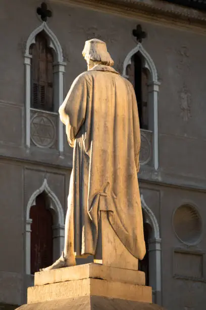 Feltre - Old Town - Statue of Panfilo Castaldi