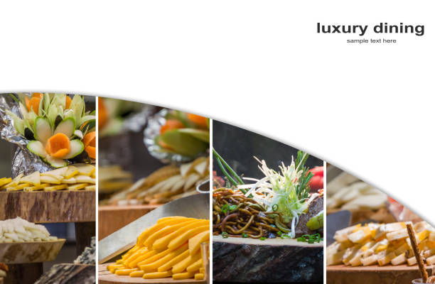 istock Collage of restaurant buffet 1131804786