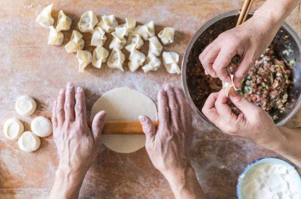 istock Homemade Cooking chinese Ravioli (Huntun Yuntun Wonton) 1131805501