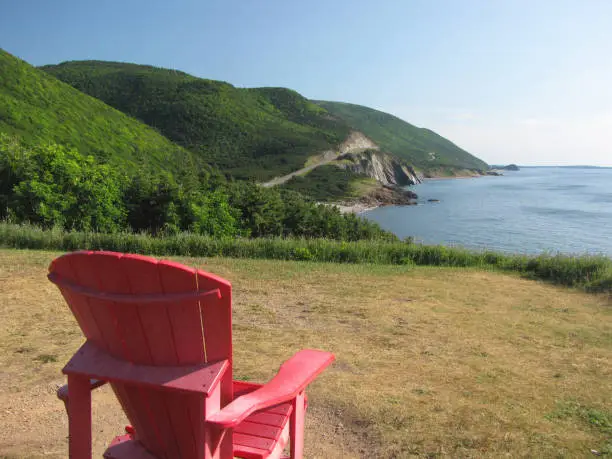 Adirondack Chair on the Cabot Trail, Cape Breton, Canada