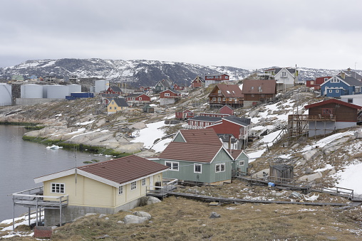 Ilulissat city landscape in Greenland