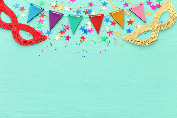 istock Purim festival celebration concept (jewish carnival holiday) 1131812006