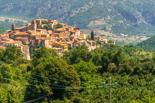 istock summer landscape over the hills in Val D'Agri, Basilicata 1131812277