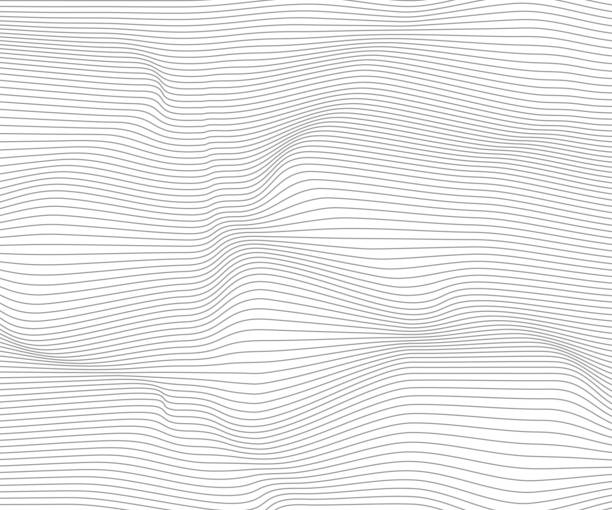 ilustraciones, imágenes clip art, dibujos animados e iconos de stock de wave stripe background-textura simple para su diseño. vector eps10 - curve backgrounds creativity eps10