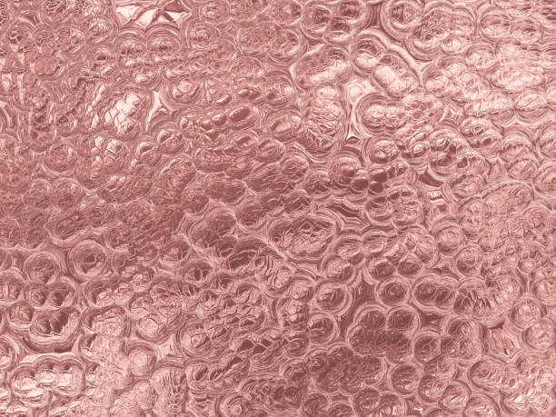 istock Rose Gold Millennial Pink Bubble Foam Bead Pattern Abstract Reptile Dinosaur Lizard Snake Polished Leather Luxury Texture Party Invitation Background Retro Style 1131815761