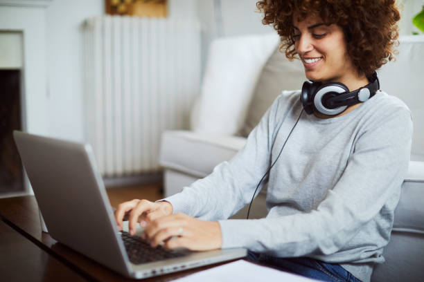 istock One woman working from home. 1131816601