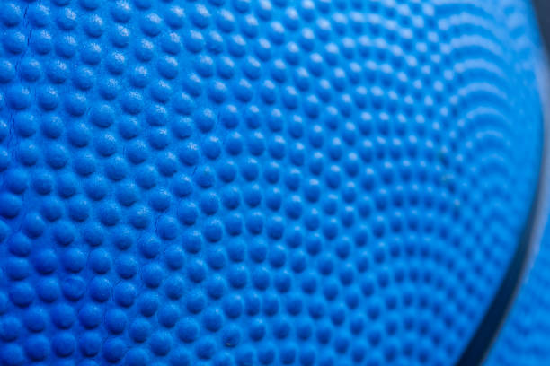 istock Blue basketball texture with lines, macro close-up. 1131816857