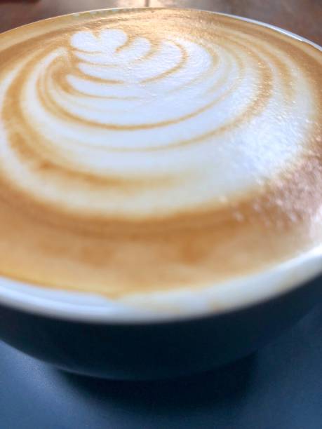 Close up coffee art