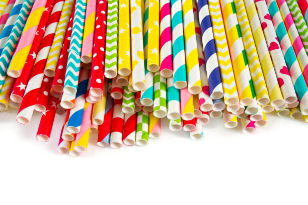 istock multicolored paper straws on white background 1131822139