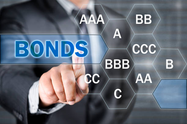 Ratings on bonds Various bonds rating from single C to AAA financial item stock pictures, royalty-free photos & images