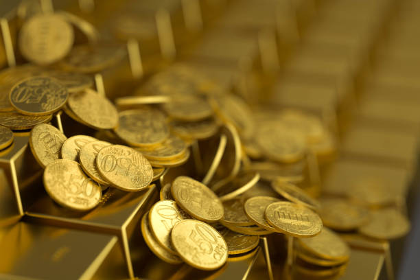 istock gold bar and money,3d render 1131827474