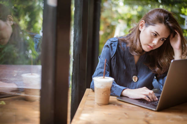 istock Smart business woman is working with computer 1131829252