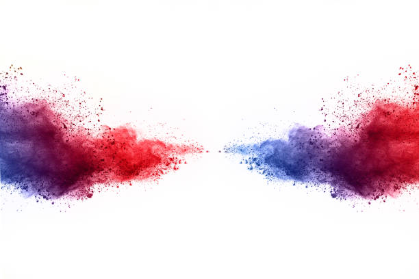 istock Colorful powder explosion on white background. 1131829395