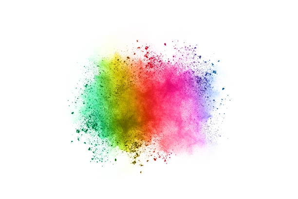istock Colorful powder explosion on white background. 1131829420