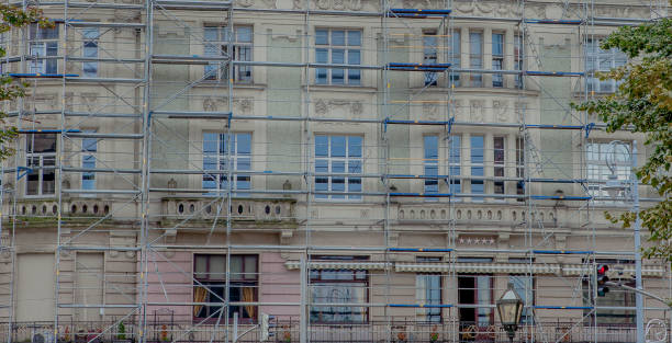 istock Reconstruction of an old building 1131833117