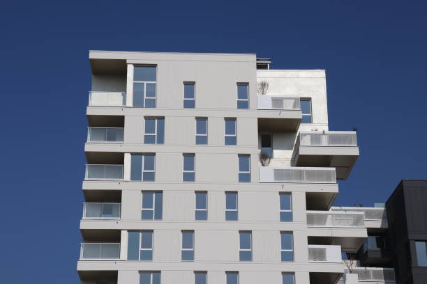 istock Modern residential towers-VAULX EN velin LA Silk-RHONE 1131833607