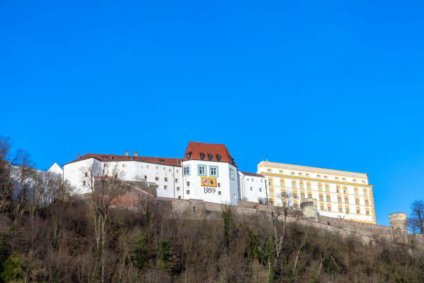 istock panoramic view to Veste Oberhaus at the hill with river Danube in Passau 1131834558