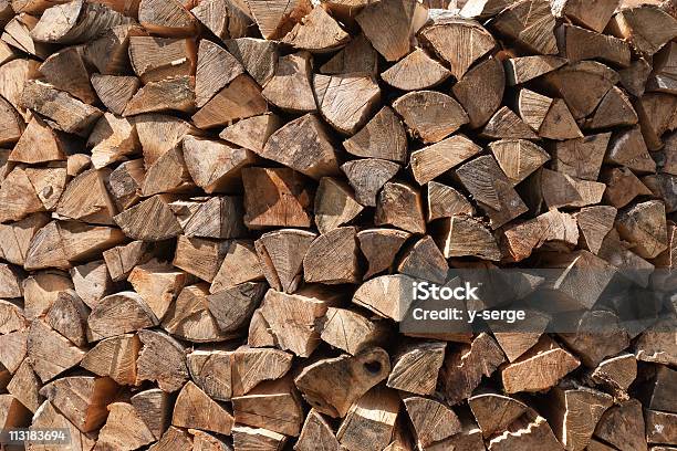 Firewood Stock Photo - Download Image Now - Abstract, Backgrounds, Brown