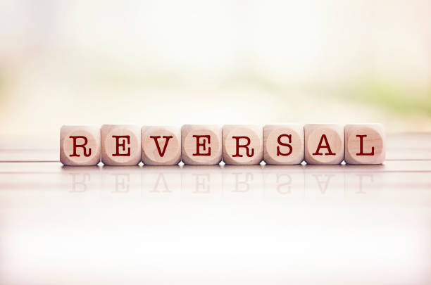 istock Reversal written on cube wooden blocks. 1131841659