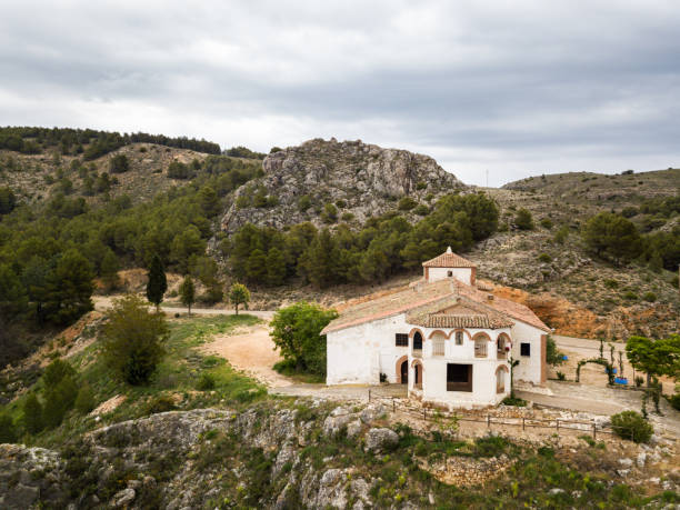 istock Aerial view of a hermitage in Aragon, Spain 1131843530