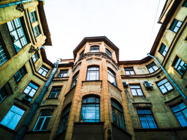 Traditional and modern architecture colliding