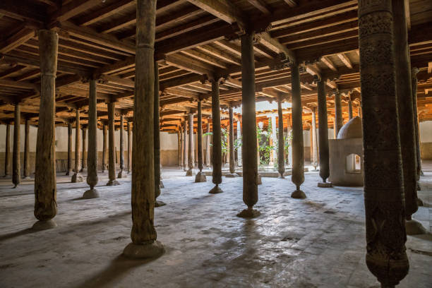 istock Columns of Juma mosque in Khiva 1131846235