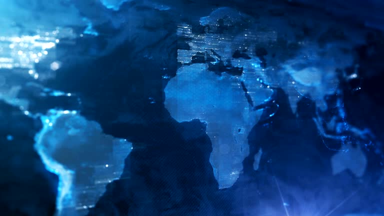 Seamlessly loopable background animation, perfectly usable for all kind of topics related to global business or international events.