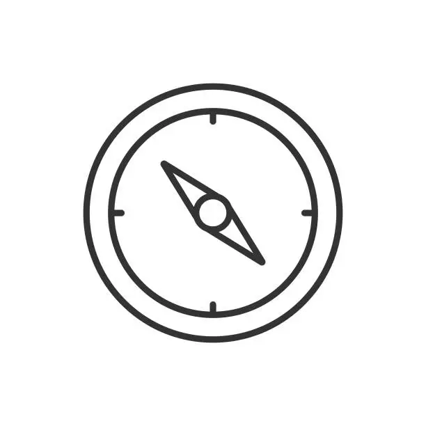 Vector illustration of Compass Icon.