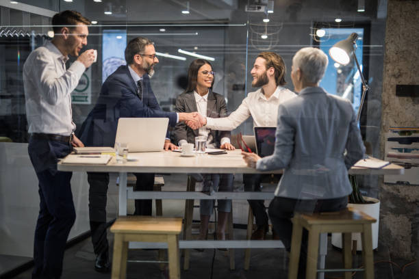 istock Successful deal in the office! 1131850149